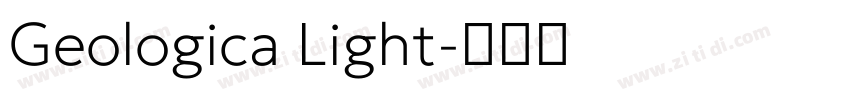 Geologica Light字体转换